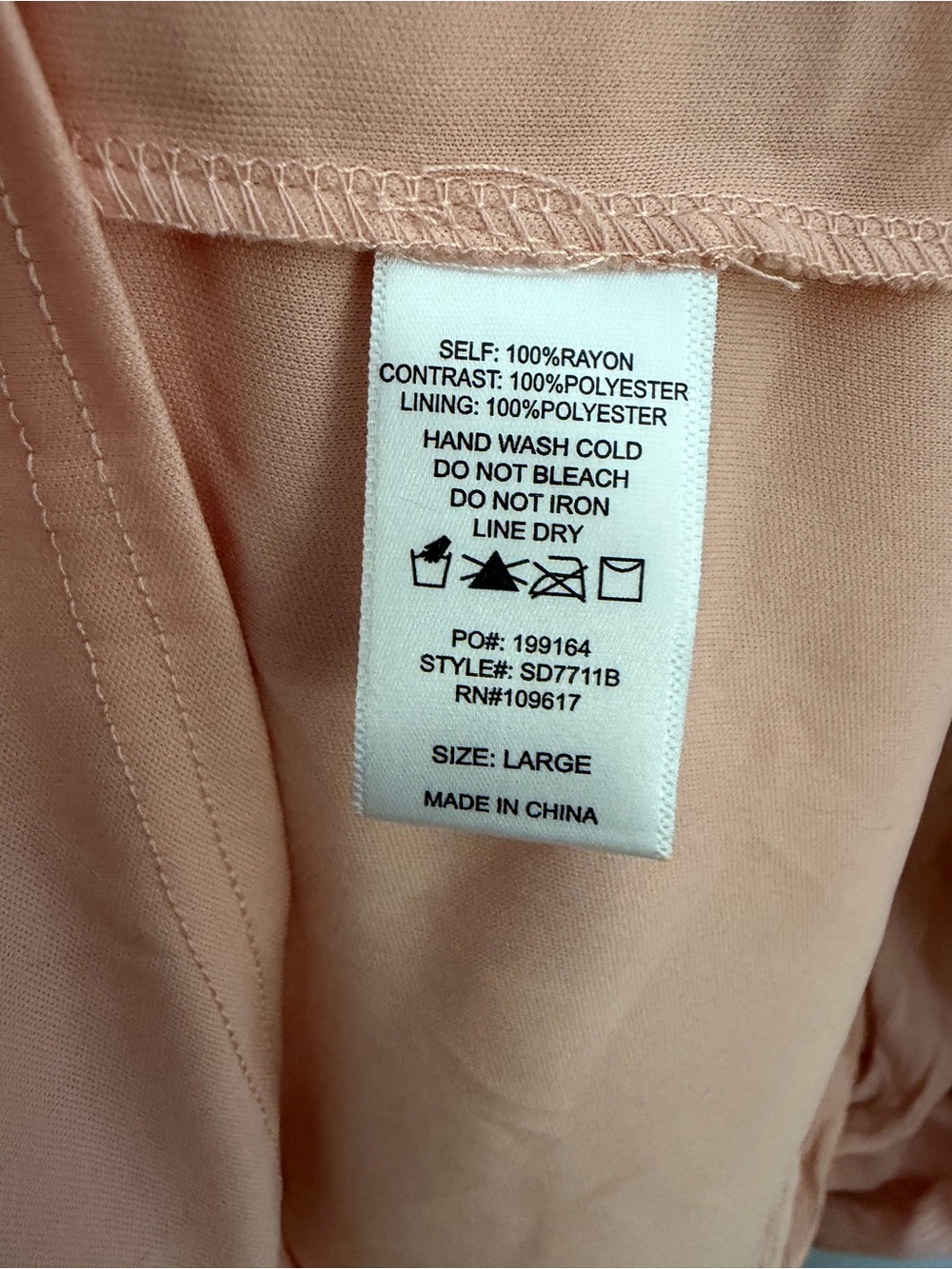 Shinestar Lace-Trim Maxi Dress in Blush Pink - Picture 7 of 8